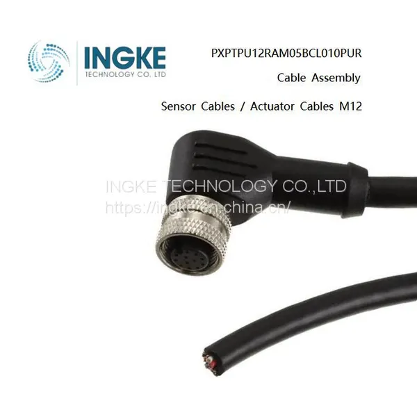 INGKE, PXPTPU12RAM05BCL010PUR, Кабель датчика / кабель привода M12, кабельные комплекты