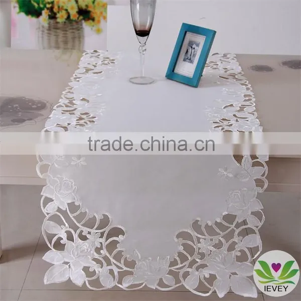 Hot-sale White Hand Embroidery Tablecloth Hotel Table Cloth/table Cover/napkin/wholesale Tablecloth photo-6