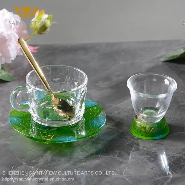 SAINT VIEW 2022 Tableware Butterfly Modern Cup Set Container Nordic Coffee Shop Desktop Decor 150ml photo-3