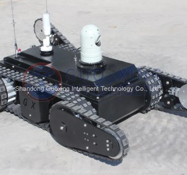 PS800 Swing Arm Aluminium Platform All Terrain Robot Rubber Track Chassis photo-4