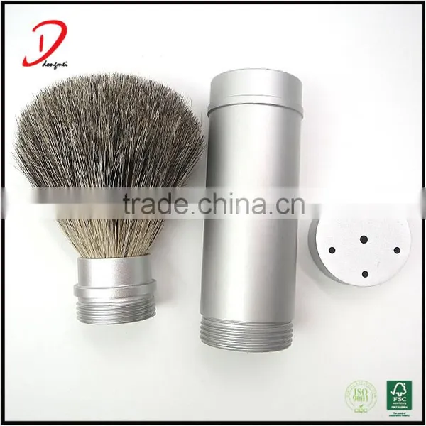 China Manufacturer Private Label Metal Handle Retractable Shaving Brush photo-5