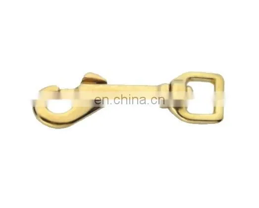 JRSGS Heavy Duty Bolt Snap Swivel Strap Round Eye Locking Key Solid Brass Hardware S0252