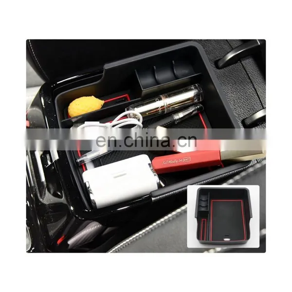 For 2018 Kia Ceed GT Car Accessories Center Console Organizer Tray Armrest Storage Box ABS Non-Slip Insert Tray photo-2