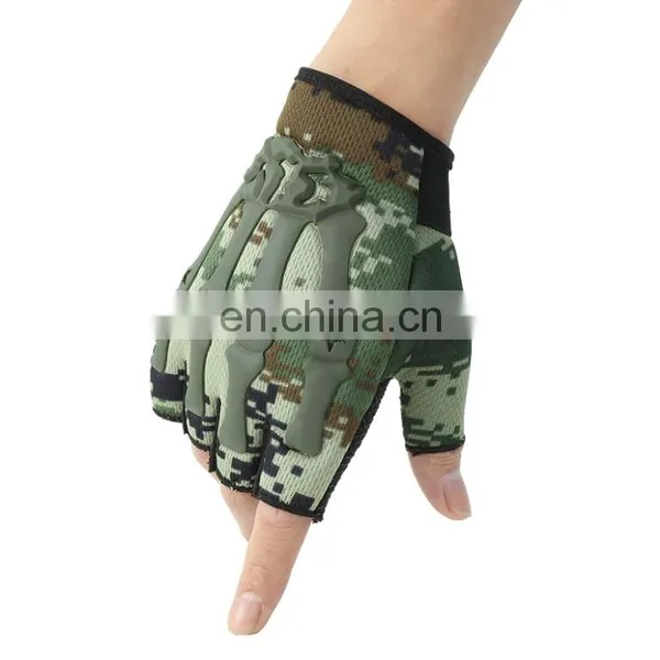 Synthetic Leather Hard Knuckle Protective Outdoor Equipment Tactical Hunting Shooting Gloves photo-3