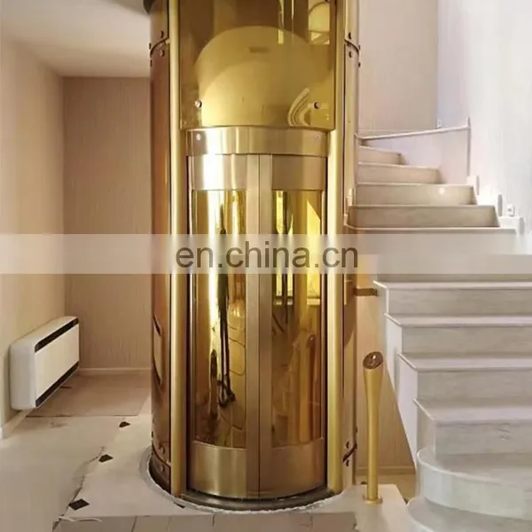 Delicate Villa Used Panoramic Glass Home Elevator, Villa Glass Home Round Elevator photo-2