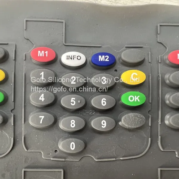 Manufacturer Silicone Button For POS 16 Buttons Wholesales