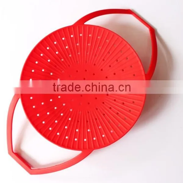 Silicone Vegetable Steamer Basket Home Steamer photo-3