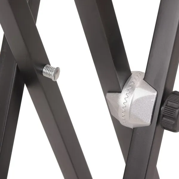 KS-2XL Upgrade New Type Aluminum Alloy Connector Double Tube X-shaped Electronic Organ Stand High Quality Keyboard Stand photo-2