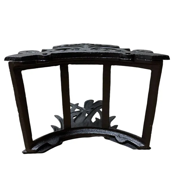 Cast Iron Hose Holder Water Pipe Rack Stand Color Painted Dragonflies Pattern Villa/Porch/Lawn Fence Decor photo-3