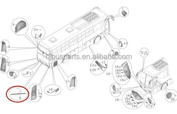 Hot Sell Universal Bus Lighting Accessories License Plate Lamp 236600030 Rear License Plate Lamp Bus photo-6