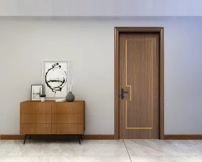 European Standard Fire Door Manufacturer Custom Fire Indoor Wooden Doors for House Modern Hotel Fire Rated Doors With Frames