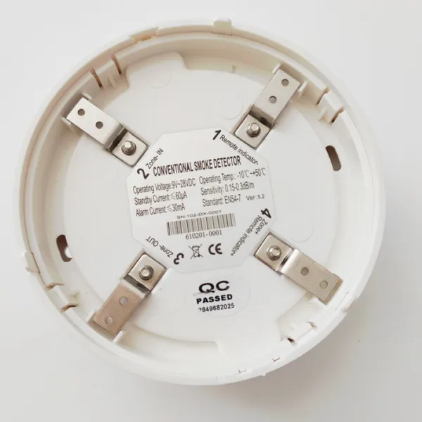 Ceiling White 2 Wires Conventional Smoke Detector Photoelectric Smoke Sensor Fire Alarm for Fire Alarm Security System photo-2