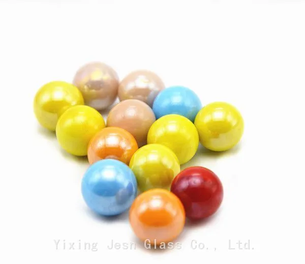 Wholesale Glass Beads Marbles 16mm 25mm Colorful Glass Beads Fishbowl Decorative Beads Craft Ball photo-4