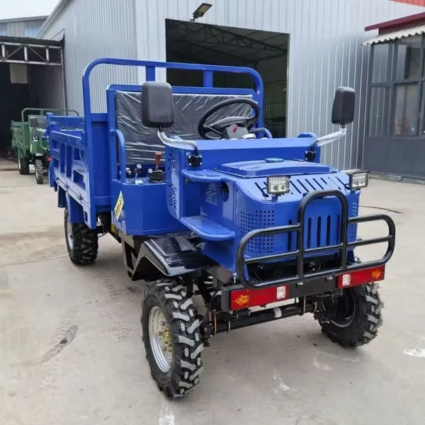 Diesel 4WD Four-wheel Self-dumping Tipper, Heavy-duty Cargo Vehicle for Farm, Factory and Construction Sites. photo-5