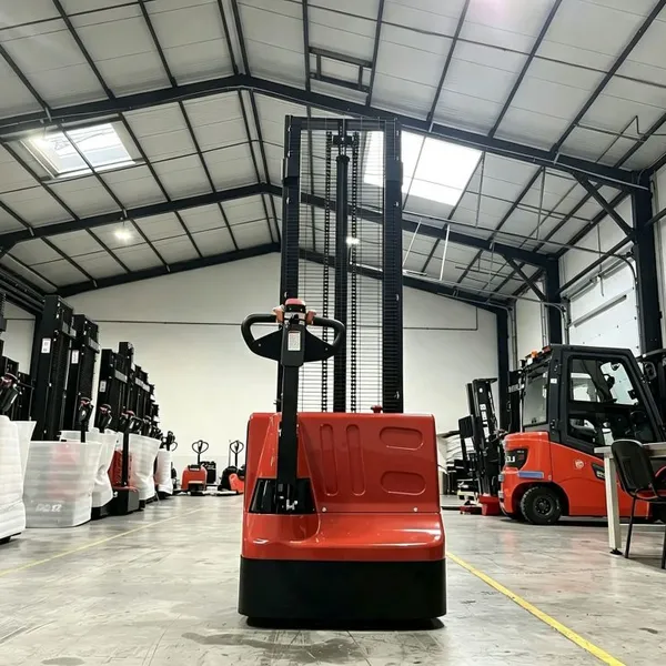 Walkie Fully Electric Pallet Stacker 1.2t 1.5ton Stacker Forklift With 3m 4m Warehouse Narrow Aisle photo-5