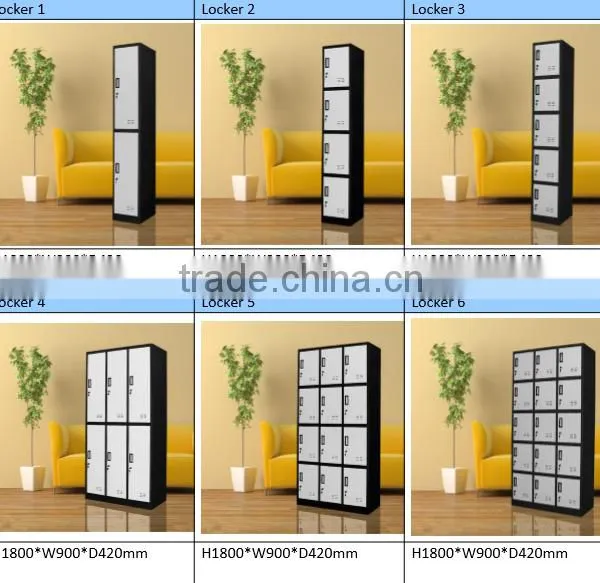 Elegant White Color Moisture Resistant Swimming Pool Changing Room Locker For 6 Person photo-6