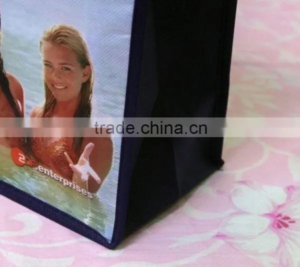 Laminated pp Non Woven Grocery Tote Bag photo-3