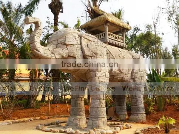 Large Outdoor Decorative FRP Animal Sculptures for Amusement Park photo-5