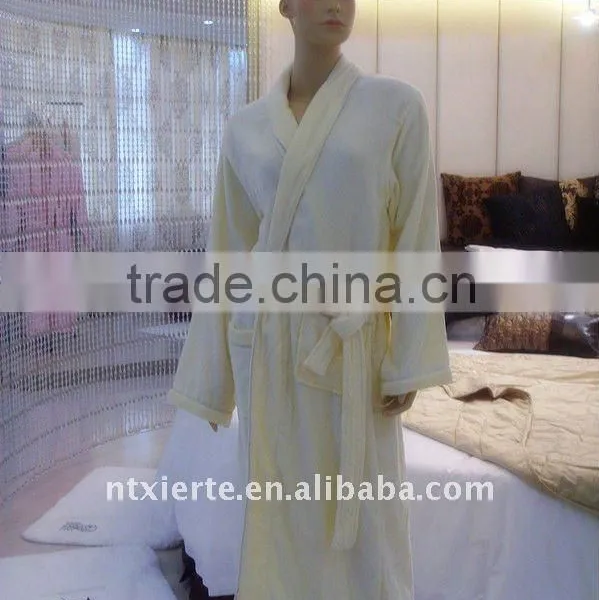 100% Cotton Bathrobe,velour Bathrobe