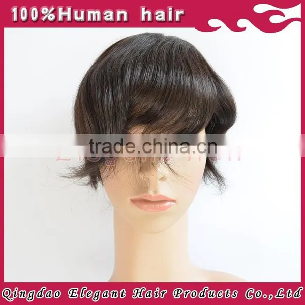 High Quality Fashion Human Hair Pieces / Hair Piece For Men photo-4