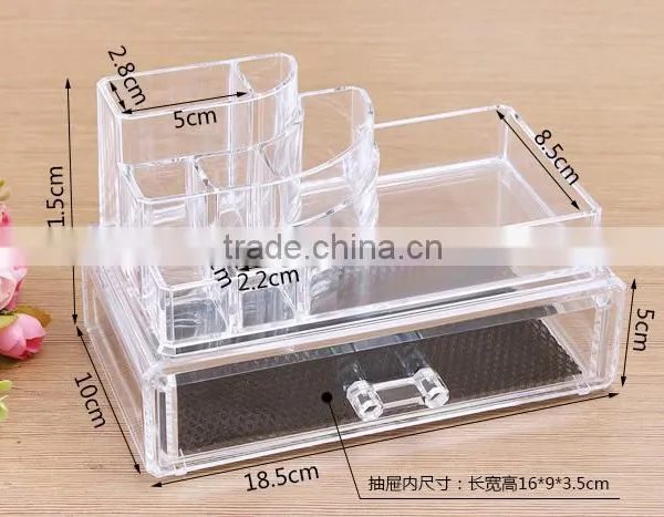 C37 ANPHY Cosmetic Box Organizer With 1 Drawer Makeup Drawer With Holder Rack Quality Choice photo-2