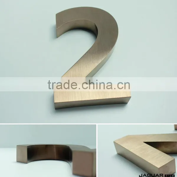 2016 Custom Made Chraming Metal Logo Crafts Stainless Steel Numbers photo-6