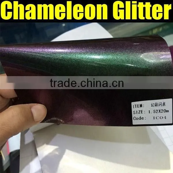 Chameleon Glitter Vinyl Car Sticker Design 1.52m*20M/Roll photo-5