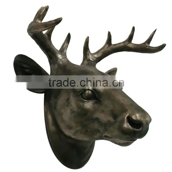 Golden Deer Head Resin Nativity Figurines photo-3