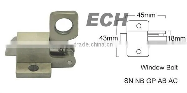 China Supplier Window Hardware Zinc Alloy Window Bolt Locks
