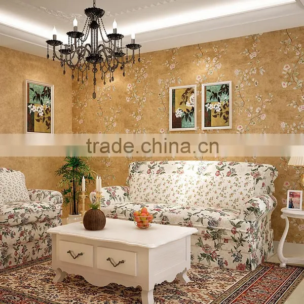 American Design Flower Multicolored Decoration Home Wallpaper photo-4