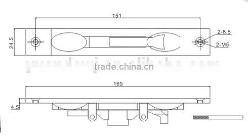 Sliding Door Bolt Lock,Door Bolt,Door Accessory photo-2