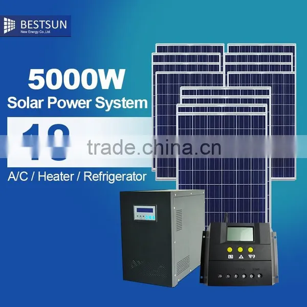 solar power generator DC to AC system solar power system 5000w