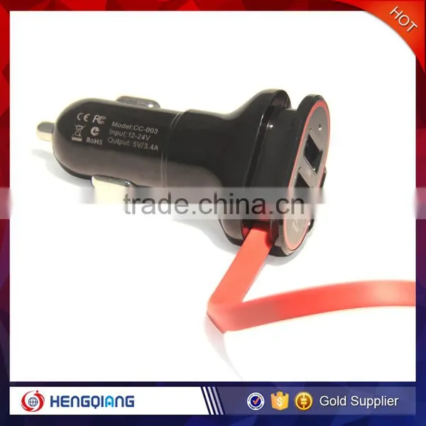 Accept OEM Mobile Accessories 2 Port Car USB Charger for Cell Phone