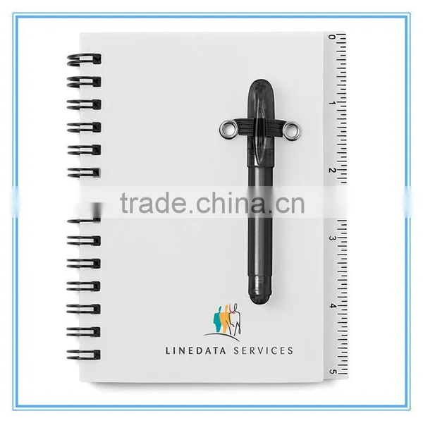 OEM Plastic Cover Memo Pad Spiral Notebook / Mini Spiral Memo Note
