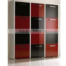 Modern Corner Big Metal Shoe Cabinet Steel Detachable Shoe Rack Entrance 5 Layers Steel Shoe Cabinet