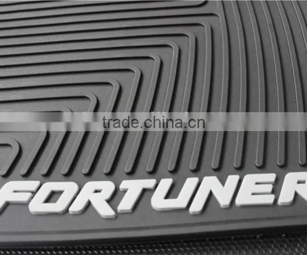 Auto Floor Mats (2 Row Set) Cargo Liner for Toyota Fortuner (Tan) photo-4