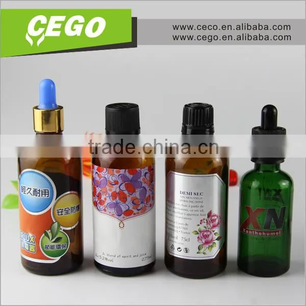 Childproof and Temper Evident Round Black Frosted Glass Dropper Bottle photo-2