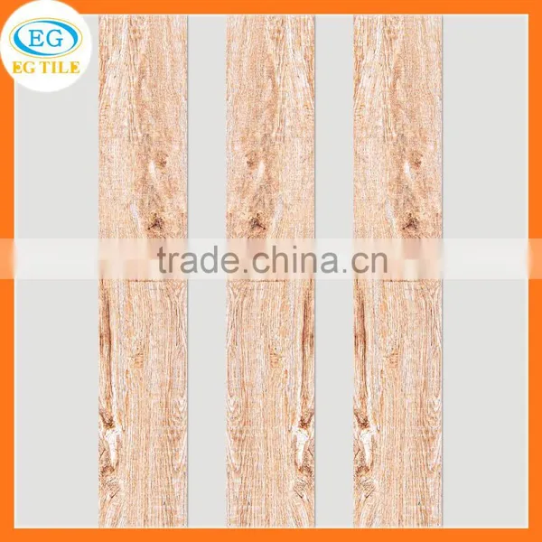 Unique Gold China Polish Decorative Wall Tile Glazed Wooden 3d Art Floor Tile photo-2