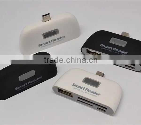 4 in 1 OTG Adapter Micro USB Card Reader SD HC TF photo-5