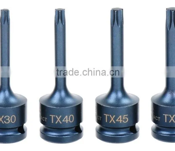 Socket Bit-Torx & Hexagon 1/2" Drive. S2 Impact W/Blue Sanding 78mm photo-4