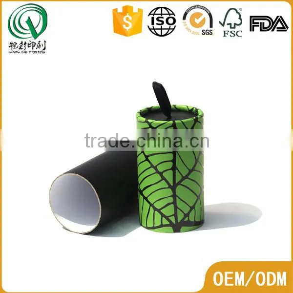 Recycled Eco-friendly uv Printing Green Small Empty Candy Round Box With Ribbon photo-5