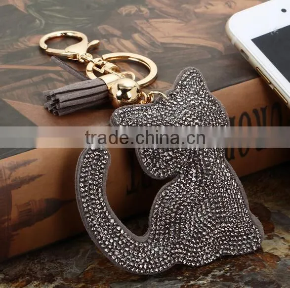 Wholesale Animal Tassel Keychains Car Keychain Bag Leather Keychain photo-2