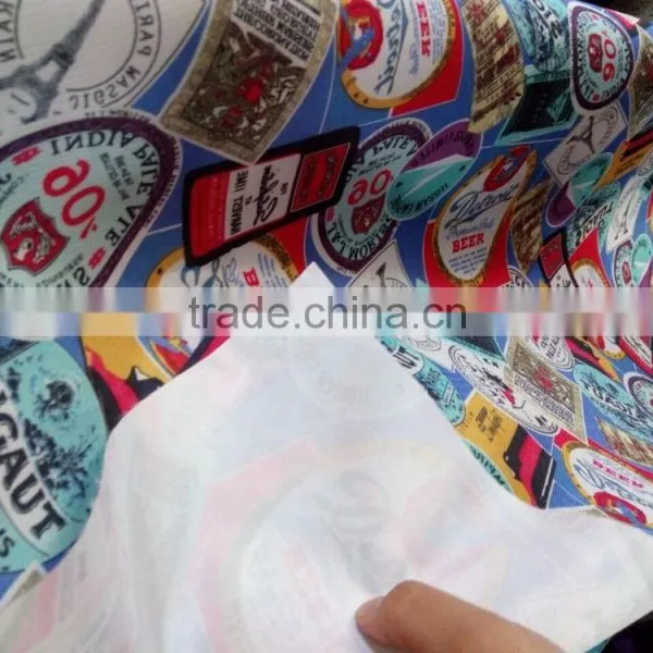 New Style Printed Fabric pu Backing in Hangzhou photo-3