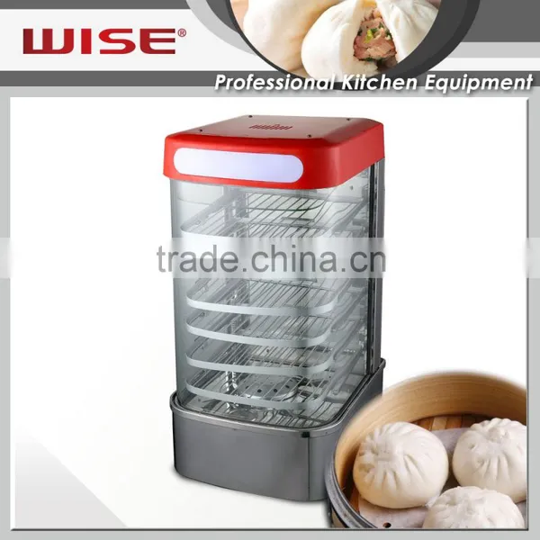 Commercial Stainless Steel Electric Curved Food Steamer Display Cabinet Mechanical Type photo-5
