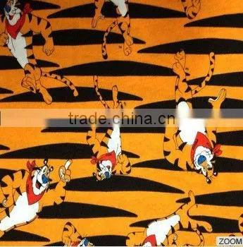 Cute Little Tiger Cartoon Fabric