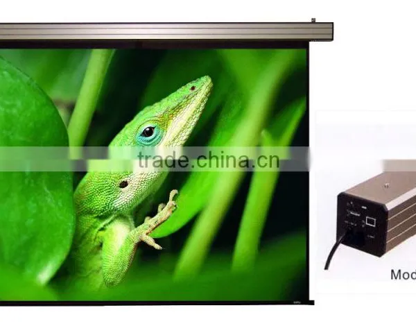 Large Size Electric Projector Screen/Big Motorized Projection Screen Perforated Screen photo-6