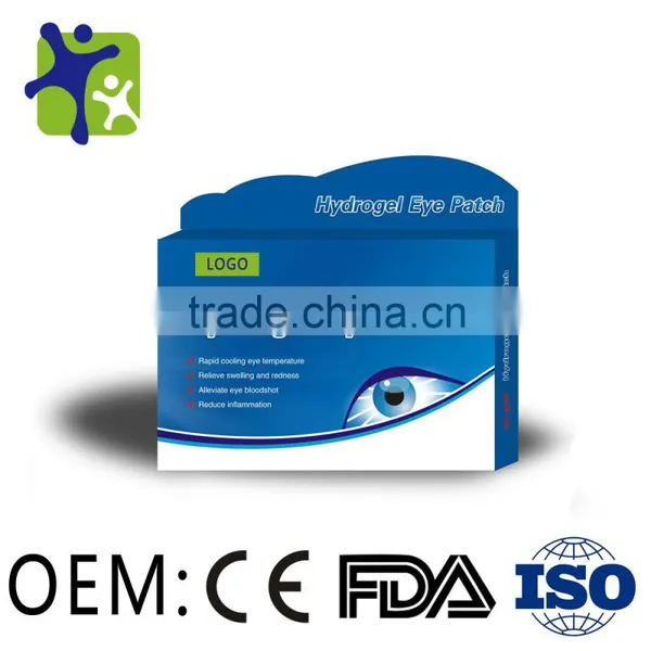 Natural herbal eye gel patches, hydrogel eye patch for relief swelling