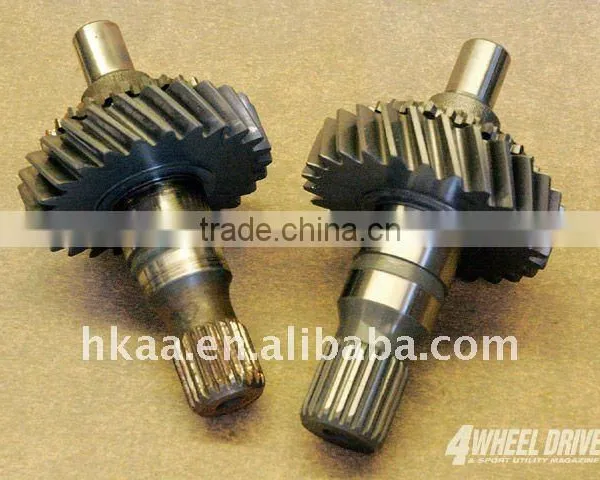 brass spline solid shaft helical gear shaft middle gear shaft