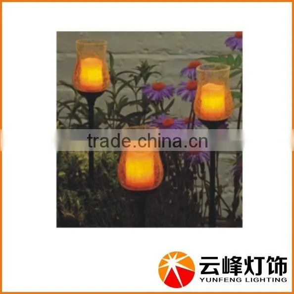 2015 NEW SOLAR TABLE LIGHTsolar Powered Candle Light Solar Grave Candle Light Flickering Solar Candle Light photo-2