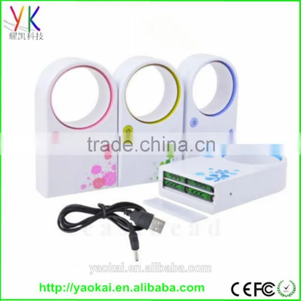 Portable Fans No Leaf Mini Fan Bladeless Refrigeration Desktop Air Conditioner